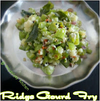 Ridge Gourd Fry - Peerkangai Poriyal - Ridge Gourd Recipes