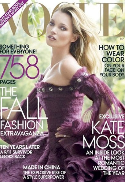 Kate Moss Covers Vogue September John Galliano Talks Wedding Dress