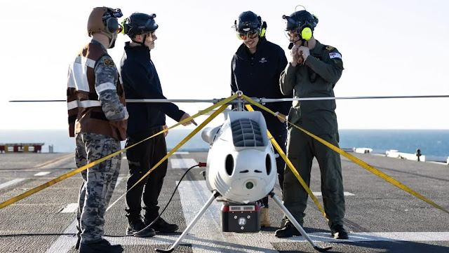 Australian Navy Deploys Schiebel Camcopter S-100 With LiDAR Sensor