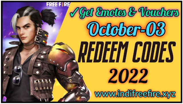 Latest Garena Free Fire Max [100% Working] Redeem Codes Today - October 03-2022 [ Get Emotes & Vouchers ].