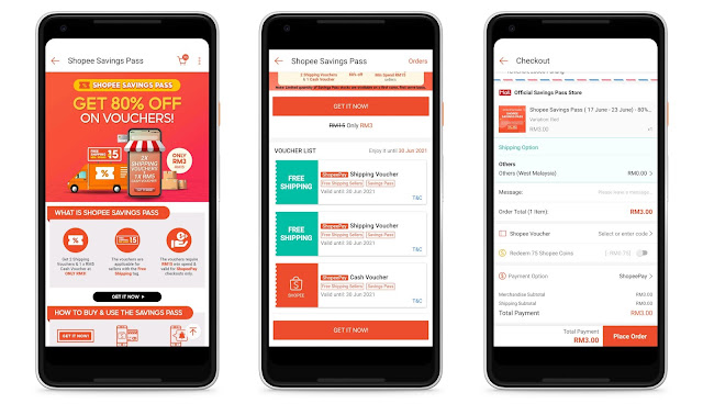 Cara Beli Baucer Free Shipping Shopee Serendah RM3 Sahaja