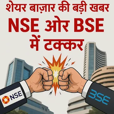 शेयर बाज़ार की बड़ी खबर: NSE और BSE में टक्कर