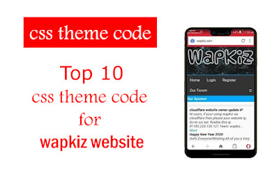 latest Css  theme code for wapkiz website