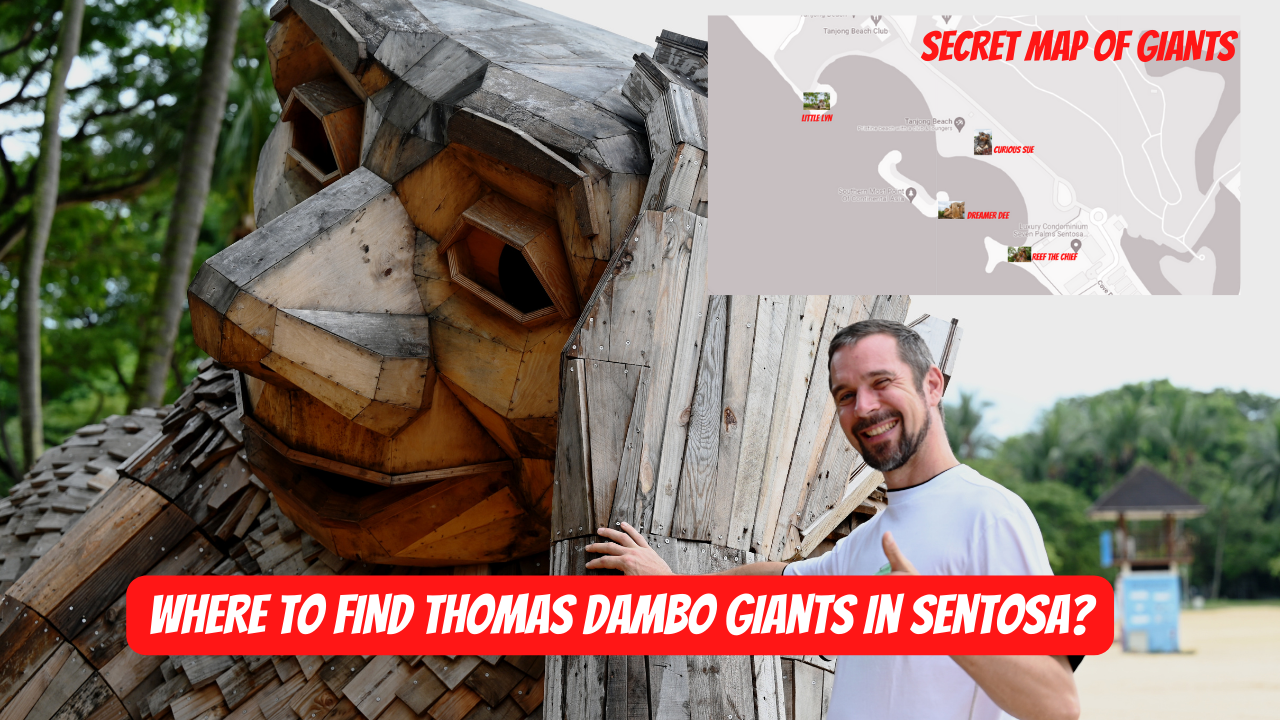  Giant Sculptures by Thomas Dambo at Palawan Beach, Sentosa : Where to find them?