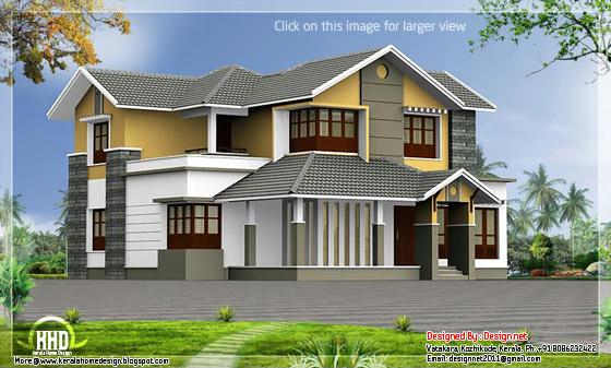  Kerala  Style  House  Plan  With Nadumuttam Joy Studio 