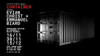 Evian Christ, Emmanuel Biard, CONTAINER: Welcome To Hell, liverpool, uk, trance, hardcore, music, música, electronic music, música electrónica, evento, contenedor