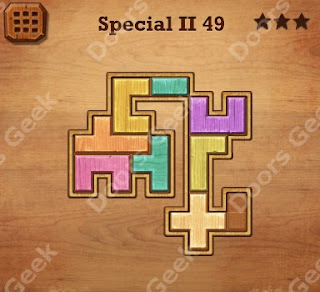 Cheats, Solutions, Walkthrough for Wood Block Puzzle Special II Level 49