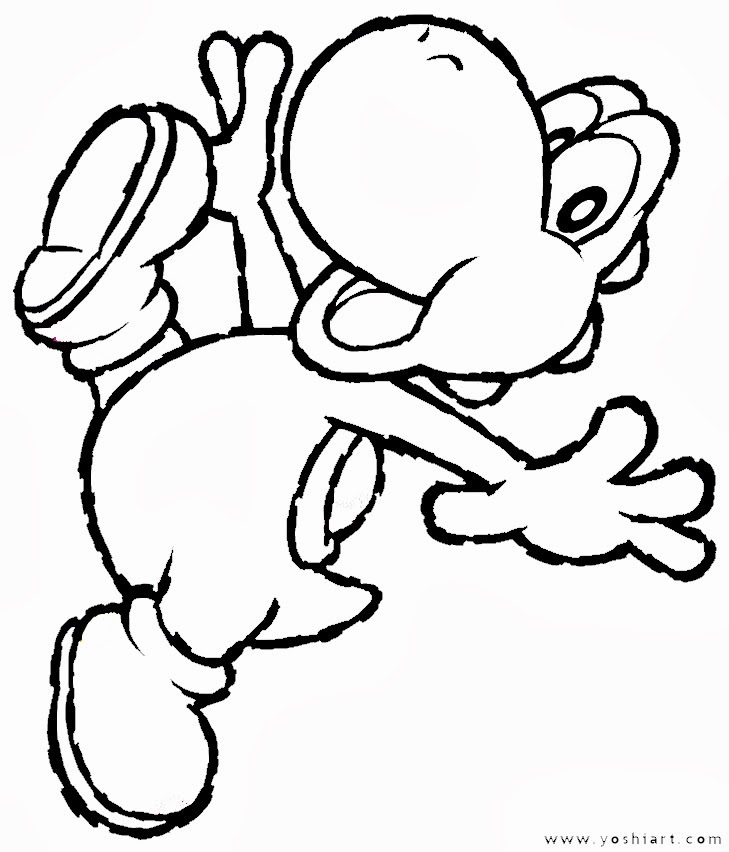 Download yoshi coloring pages printable | FCP