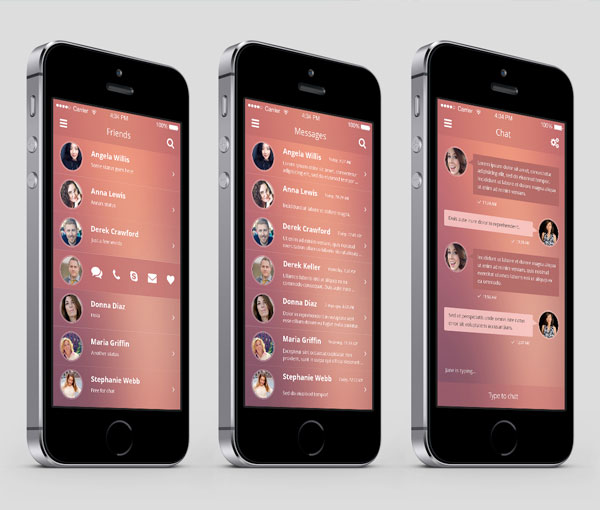 Chat Messaging App Design