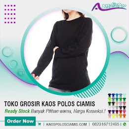 Kaos Polos Lengan Panjang Hitam Ciamis <price>Rp.35.000</price> <code>Ready Stock</code>