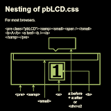Nesting of pbLCD, For most browsers.