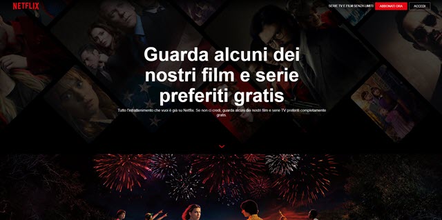 guardare i contenuti netflix offerti gratuitamente