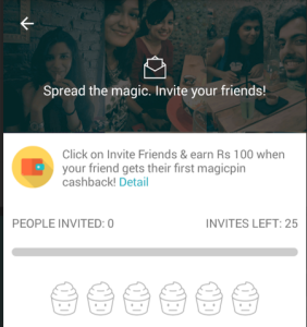 magicpin app referral offer