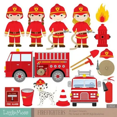 firefighters clipart
