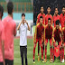 PERTANDINGAN TIMNAS INDONESIA U-19 PIALA AFC DI LAGA PERDANA BERTEMU DENGAN TINMAS KAMBOJA