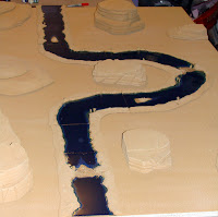 The river on my desert gaming Board