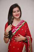 Priyal Gor Dazzling in Red Saree-thumbnail-2