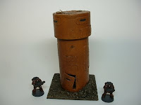 40k terrain battlefield scenery 25-28 mm watch tower battle damaged