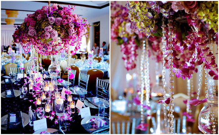 They love the decorations and the floral centerpieces on our head table