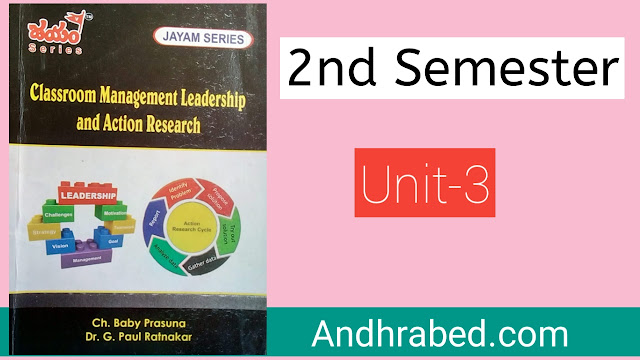 Classroom Management Leadership And Action Research Handwriting Notes Chapter 3