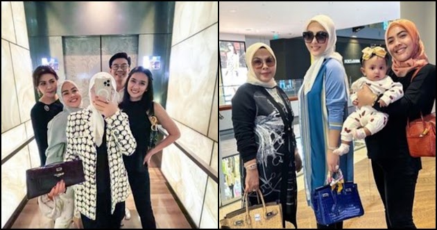 10 Potret Syahrini Gendong Baby RM Sambil Pakai High Heels di Mall Singapore, Masih Sempat Joget Heboh bareng Aisyahrani - Netizen: Nggak Sakit Pinggang?