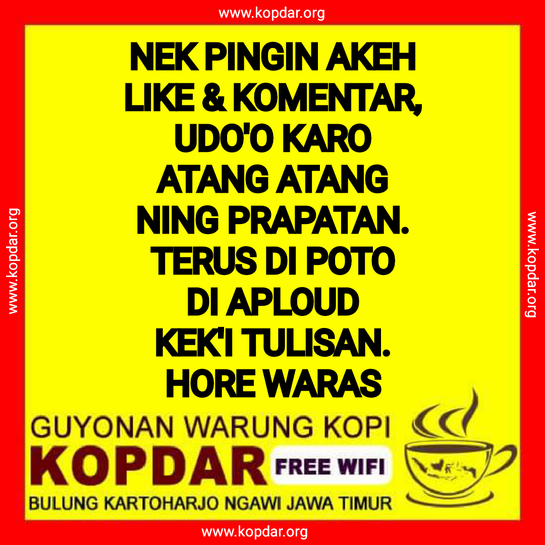 GAMBAR KATA BIJAK LUCU BAHASA JAWA 2017 WARUNG KOPI KOPDAR