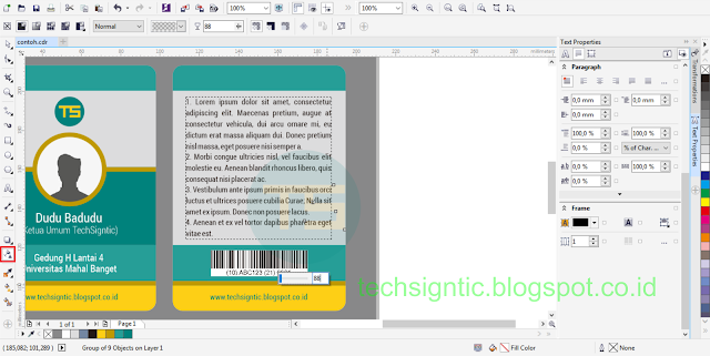 Membuat ID Card Menggunakan CorelDraw 24