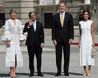 King Felipe VI meets Colombian President