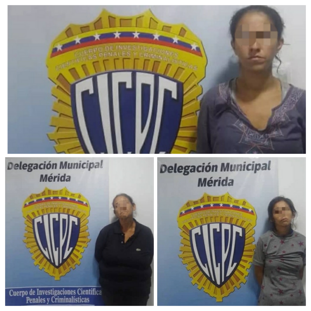 Cicpc capturó a cuatro personas por hurto en comercios de Mérida