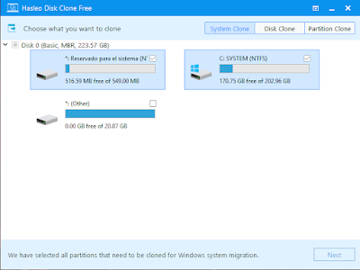 Hasleo Disk Clone 2.2 - Migrar Windows a otro disco y clonar discos duros