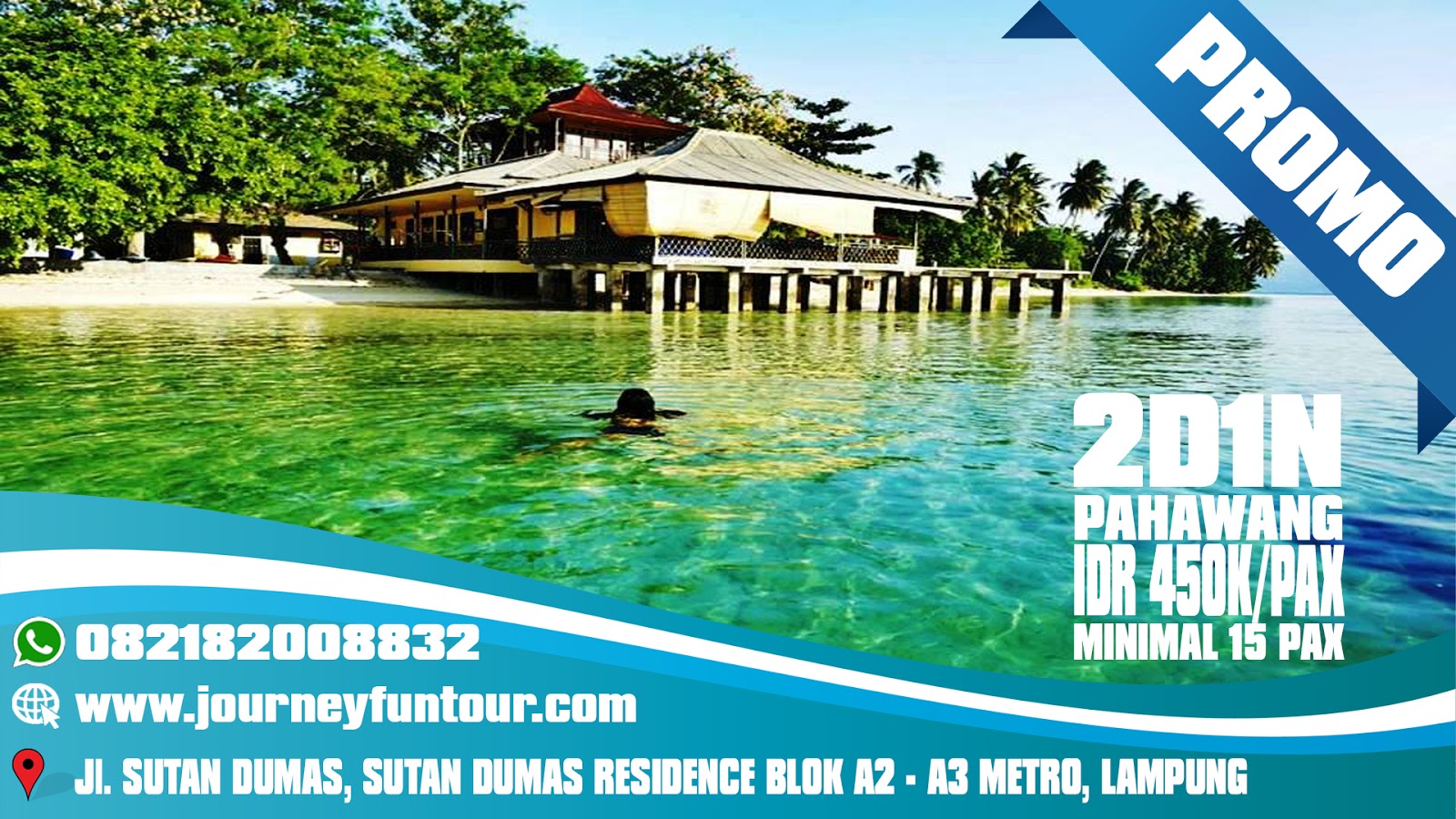  Paket  Wisata  Pulau Pahawang  Lampung Journey Fun Tour 