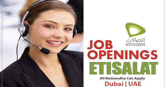 Latest Jobs In Etisalat Telecom Dubai: Vacancies in Abu Dhabi-Sharjah