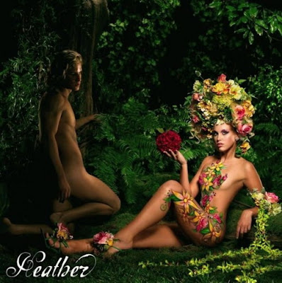 Adam and Eve Body Art Paintings