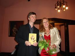 Wojciech Kocyan with Maja Trochimczyk, at the Ruskin Art Club, 2010