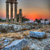 Acropolis of Rhodes, Greece. popular tourist destination