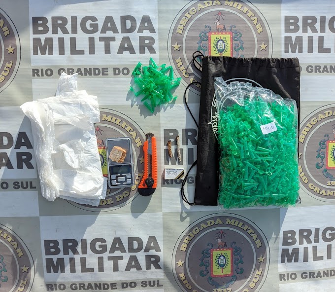 Homem é preso por tráfico de drogas no bairro Fátima em Cachoeirinha