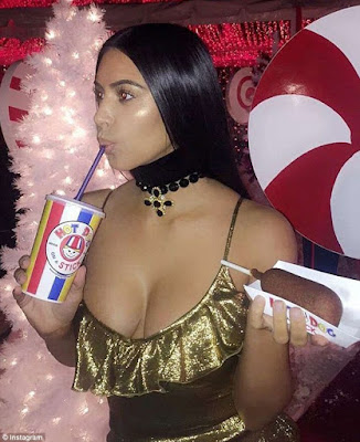 Kim Kardashian debuts lip ring at Kris Jenner's Christmas bash