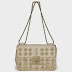 Chloe Elsie Angora Beige Crystal Embellished Leather Shoulder Bag 3S0816-903-02Z