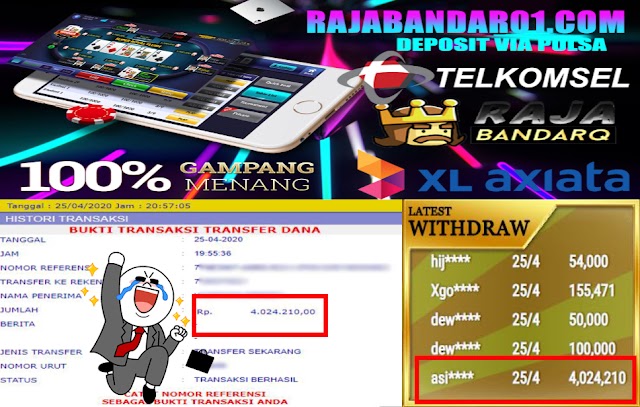 MENANG BESAR TERUS HANYA DI RAJABANDARQ