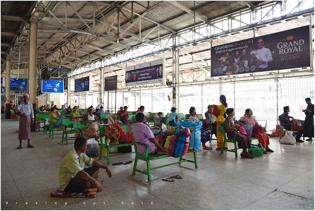 Yangon railway station, Myanmar