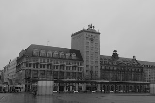 Krochhochhaus Leipzig und Kaufhaus Bamberger und Hertz