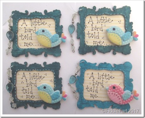 A Little Bird Told Me Framed Tags