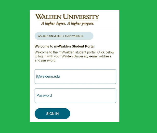my Walden student portal login