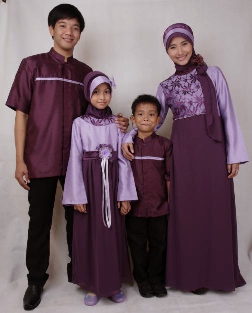 Gambar Baju Muslim Keluarga Untuk Lebaran gambar baju 
