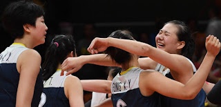 China's women's volleyball team 