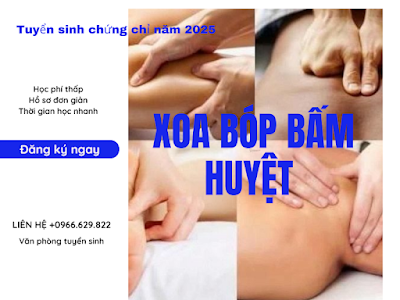 Thông báo nhận hồ sơ đợt 1 khóa học xoa bóp bấm huyệt tại Huyện Trảng Bom