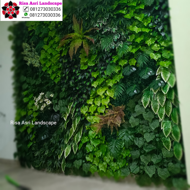 Risa Asri Landscape - Galeri Vertical Garden Tanaman Daun Asli & Palsu Atau Plastik Sintetis Artifisial