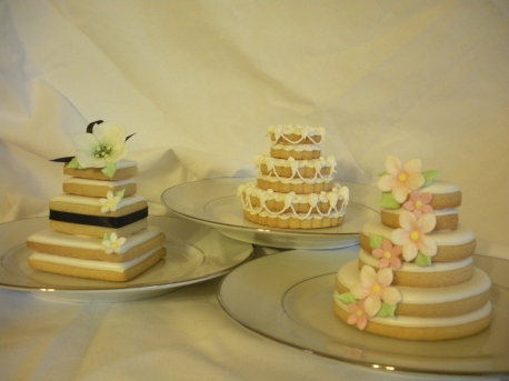 Wedding Cake Alternative Tiered Cookie Cakes
