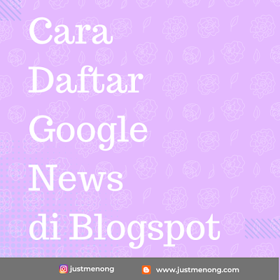 cara daftar google news di blogspot