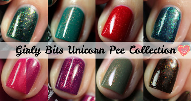 Girly Bits Unicorn Pee Collection swatch by Streets Ahead Style